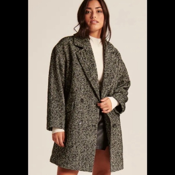 NWT Abercrombie Short Textured Coat XL - Picture 3 of 8